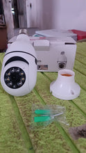 V380 Pro Fisheye 360 Degree Panoramic Wireless WiFi IP CCTV Security (Pack of 1)